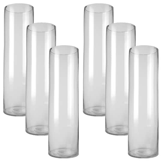 6 Pack: 24&#x22; Glass Vase by Ashland&#xAE;